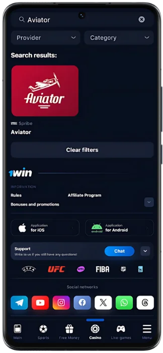 Aviator game search